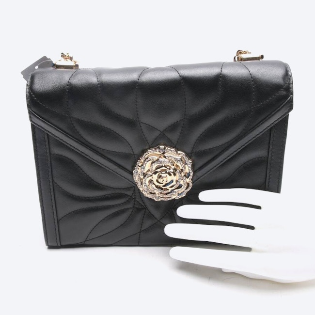 Image 4 of Whitney Large Petal Quilted Shoulder Bag Black in color Black | Vite EnVogue