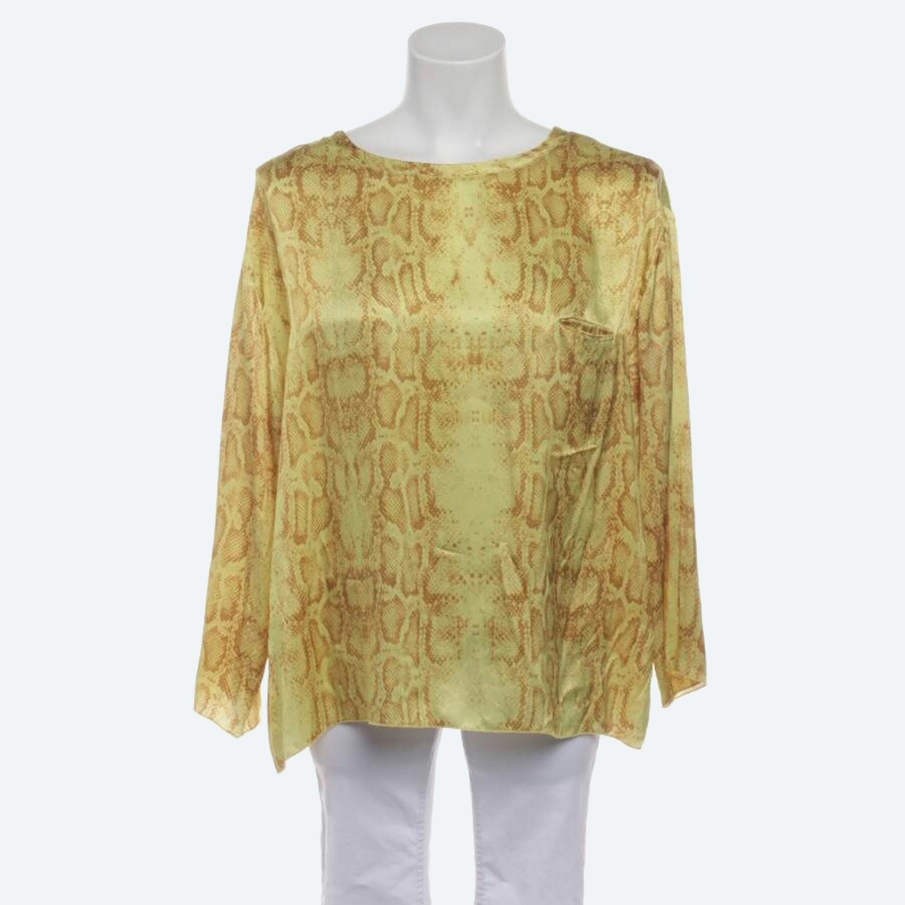 Image 1 of Shirt Blouse L Yellow in color Yellow | Vite EnVogue