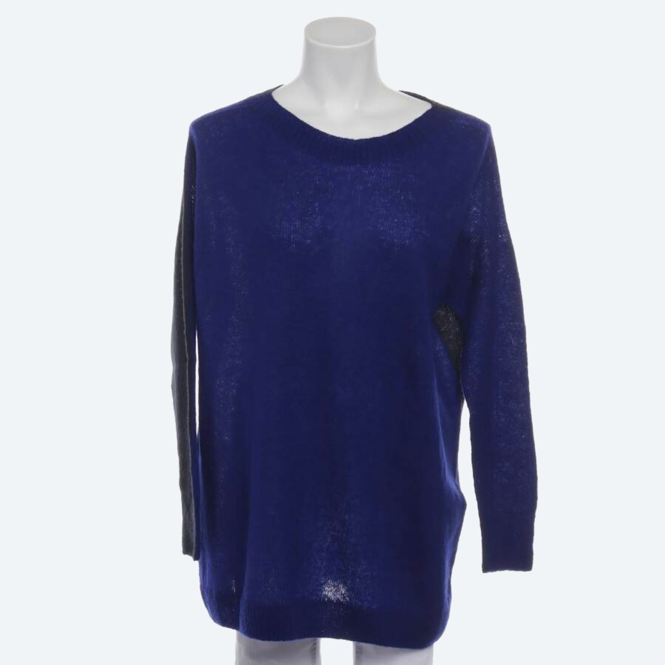 Image 1 of Wool Poncho 34 Navy in color Blue | Vite EnVogue