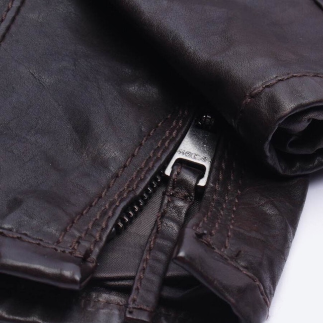 Image 3 of Leather Pants 38 Dark Brown in color Brown | Vite EnVogue