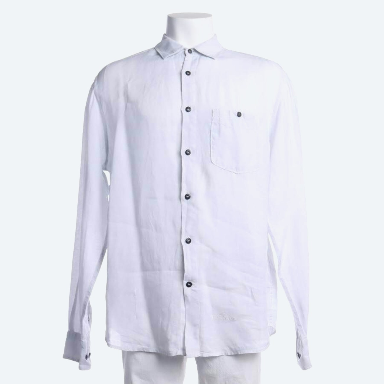 Image 1 of Linen Shirt L Light Gray in color Gray | Vite EnVogue