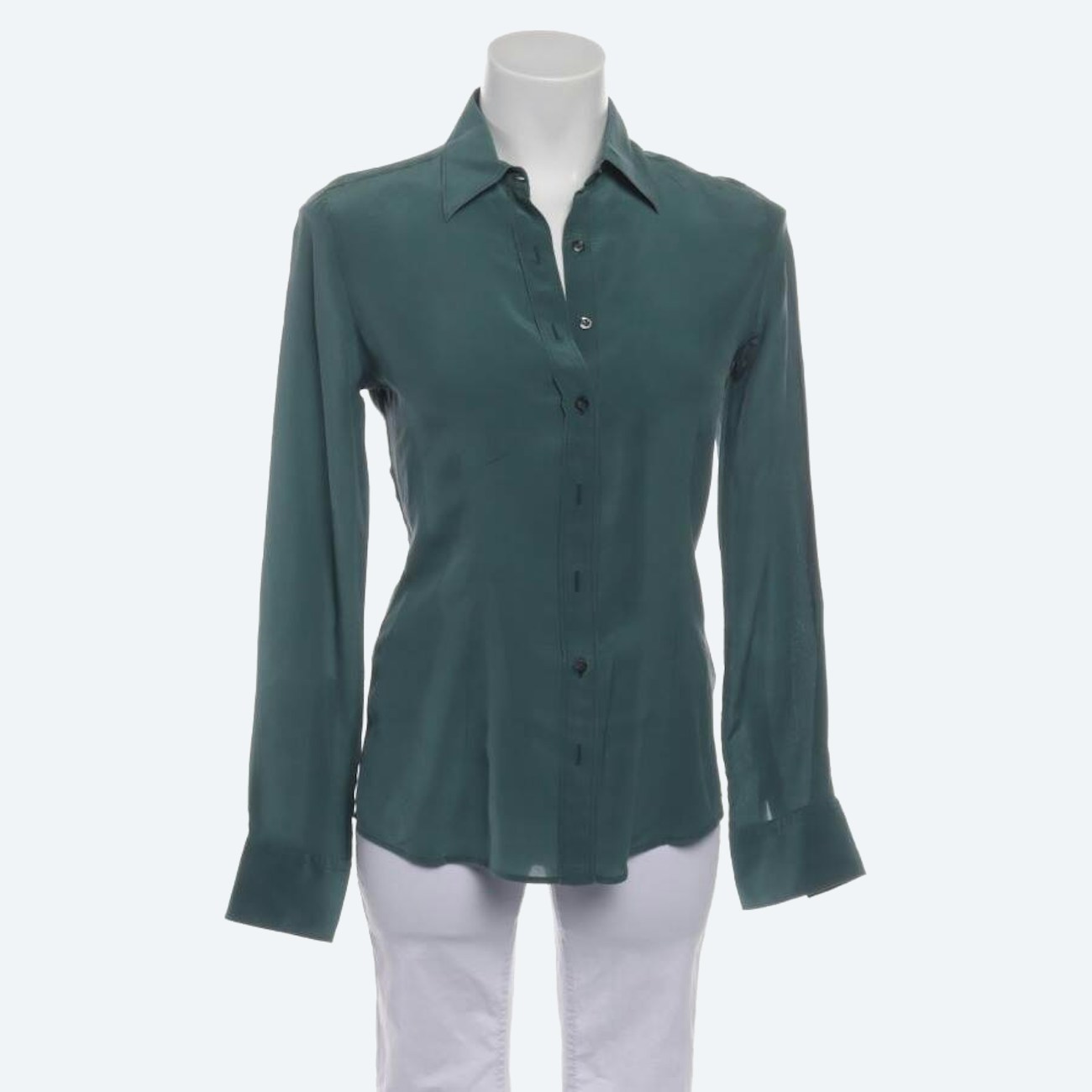 Image 1 of Jeans Shirt S Green in color Green | Vite EnVogue