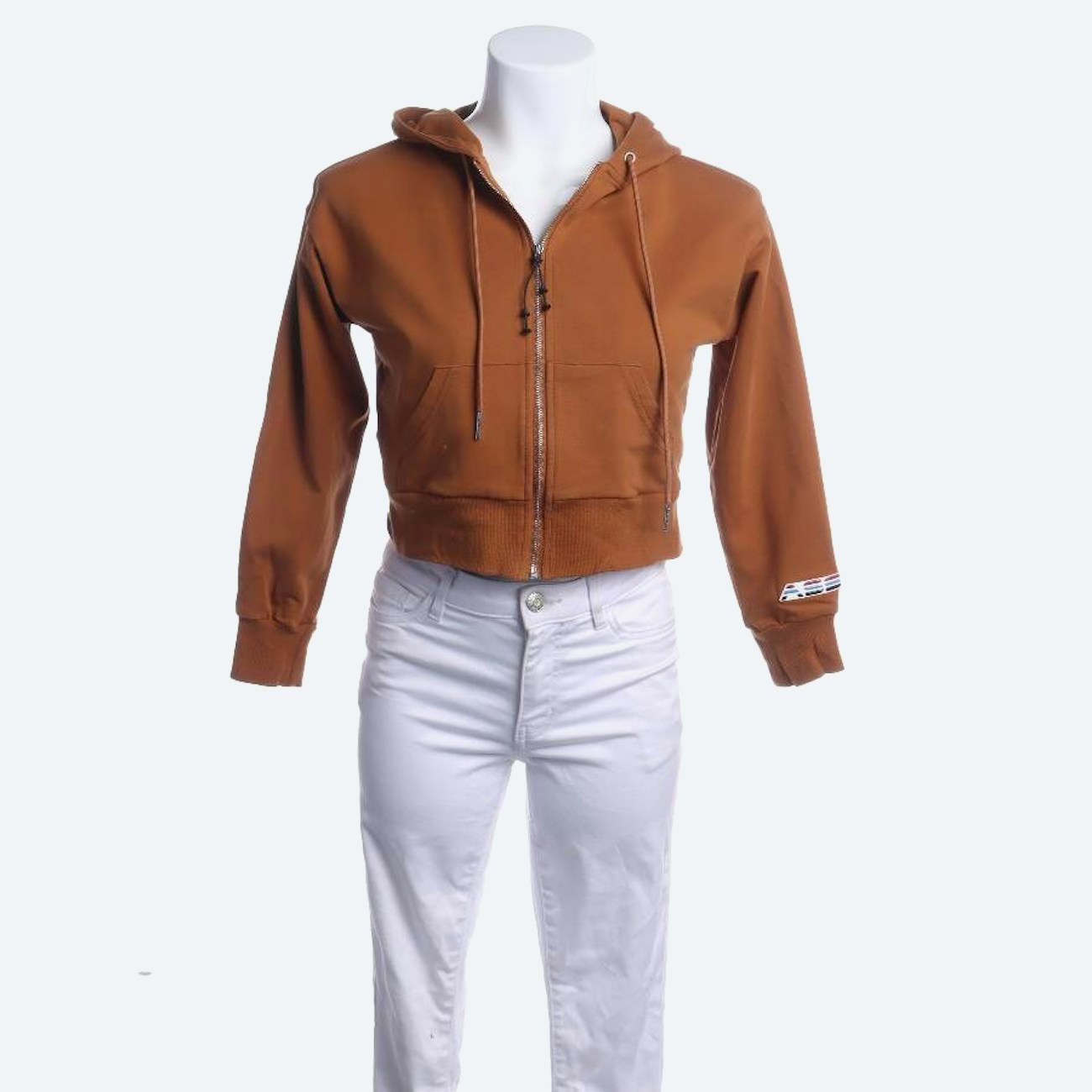 Image 1 of Sweat Jacket S Brown in color Brown | Vite EnVogue