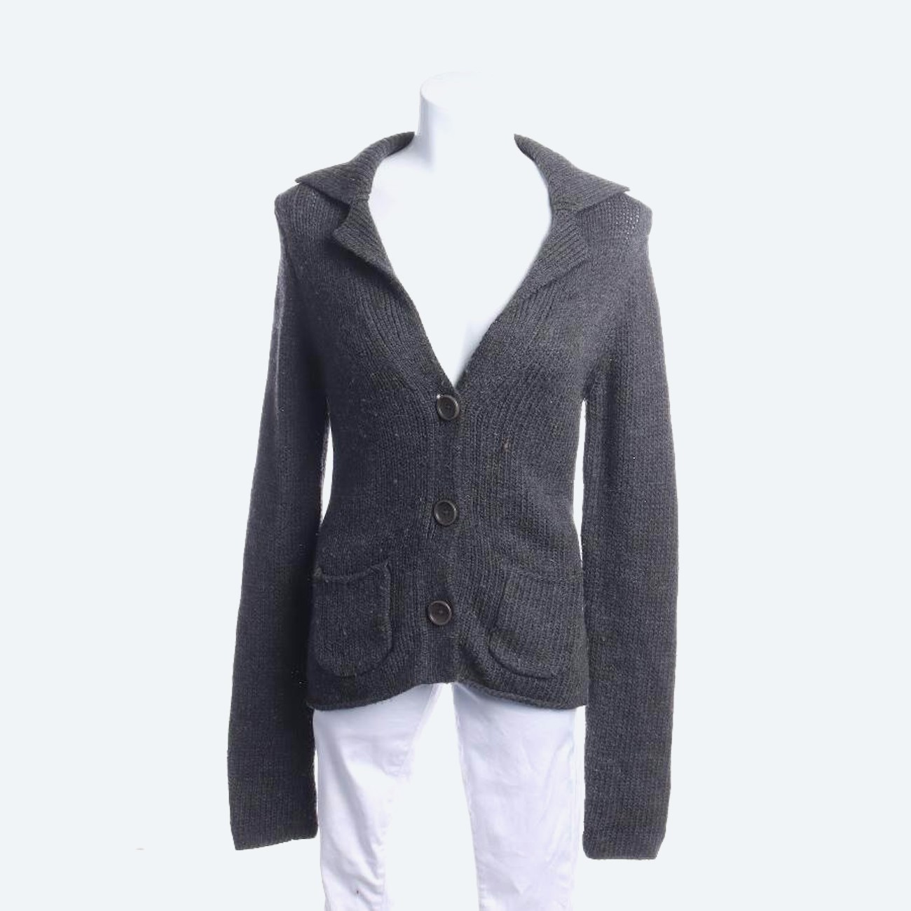 Image 1 of Wool Cardigan M Gray in color Gray | Vite EnVogue
