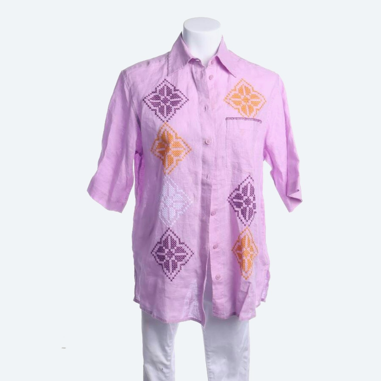 Image 1 of Linen Shirt 34 Purple in color Purple | Vite EnVogue