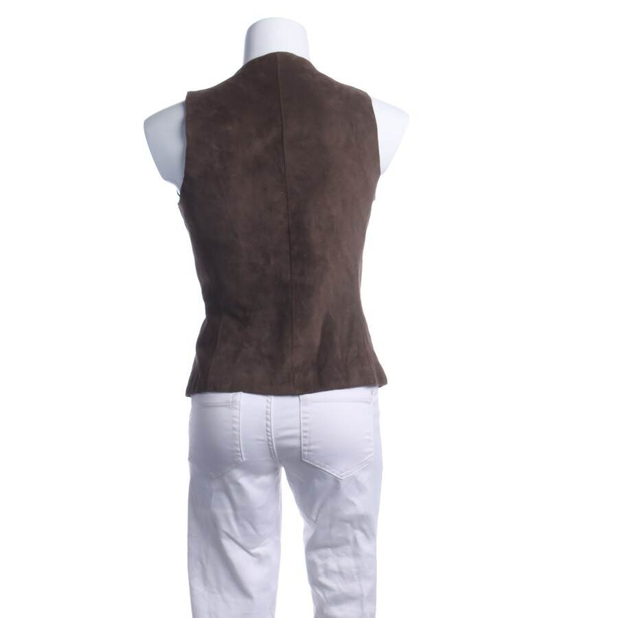 Image 2 of Leather Vest 36 Brown in color Brown | Vite EnVogue