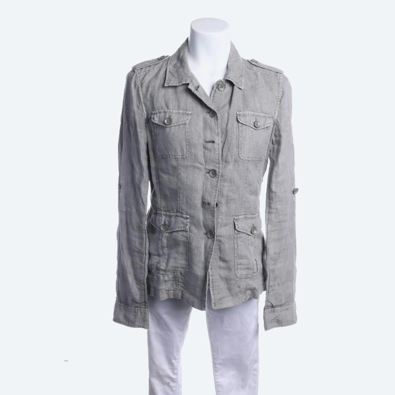 Image 1 of Linen Jacket 38 Gray in color Gray | Vite EnVogue