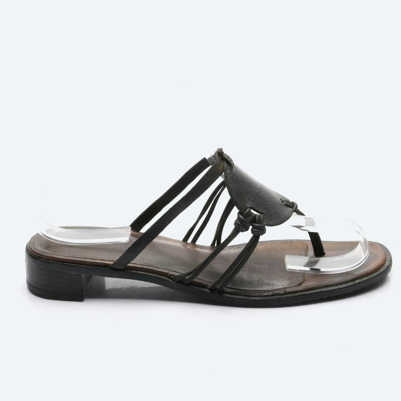 Image 1 of Sandals EUR 39 Dark Brown in color Brown | Vite EnVogue