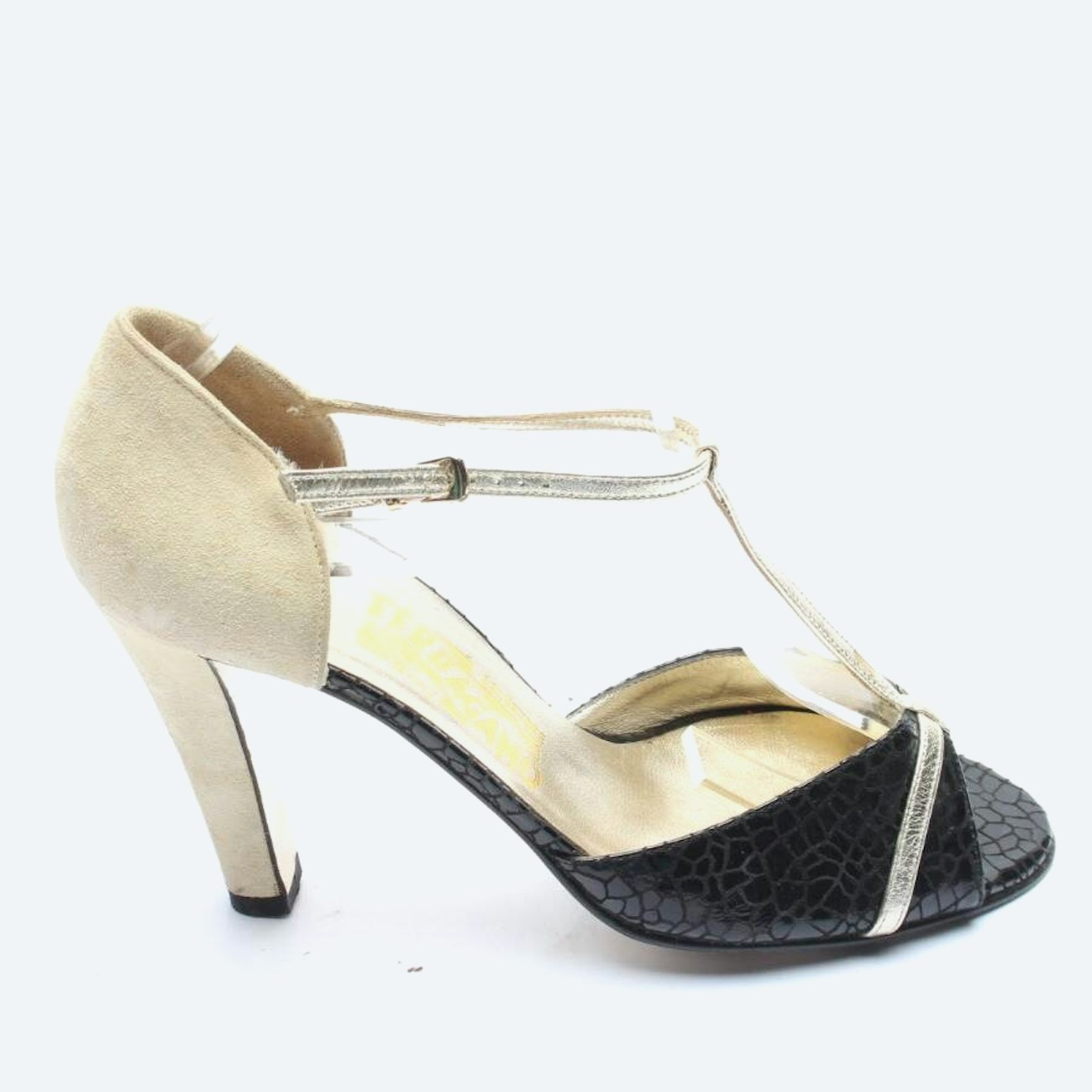 Image 1 of Heeled Sandals EUR 37 Beige in color White | Vite EnVogue
