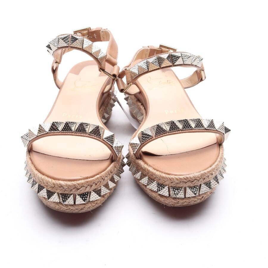 Image 2 of Heeled Sandals EUR 35 Light Brown in color Brown | Vite EnVogue