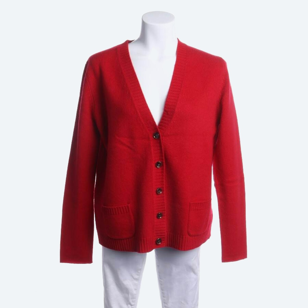 Image 1 of Cashmere Cardigan L Red in color Red | Vite EnVogue