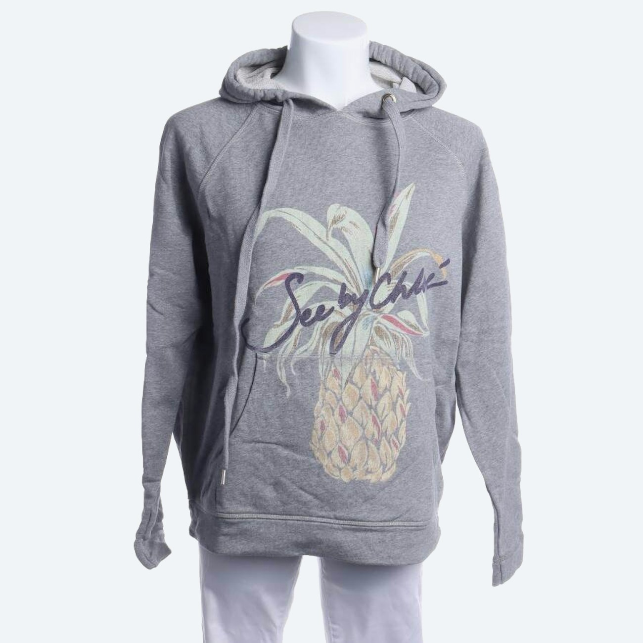 Image 1 of Hooded Sweatshirt S Gray in color Gray | Vite EnVogue
