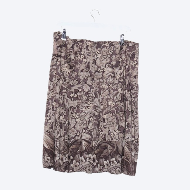 Image 2 of Silk Skirt 40 Dark Brown in color Brown | Vite EnVogue