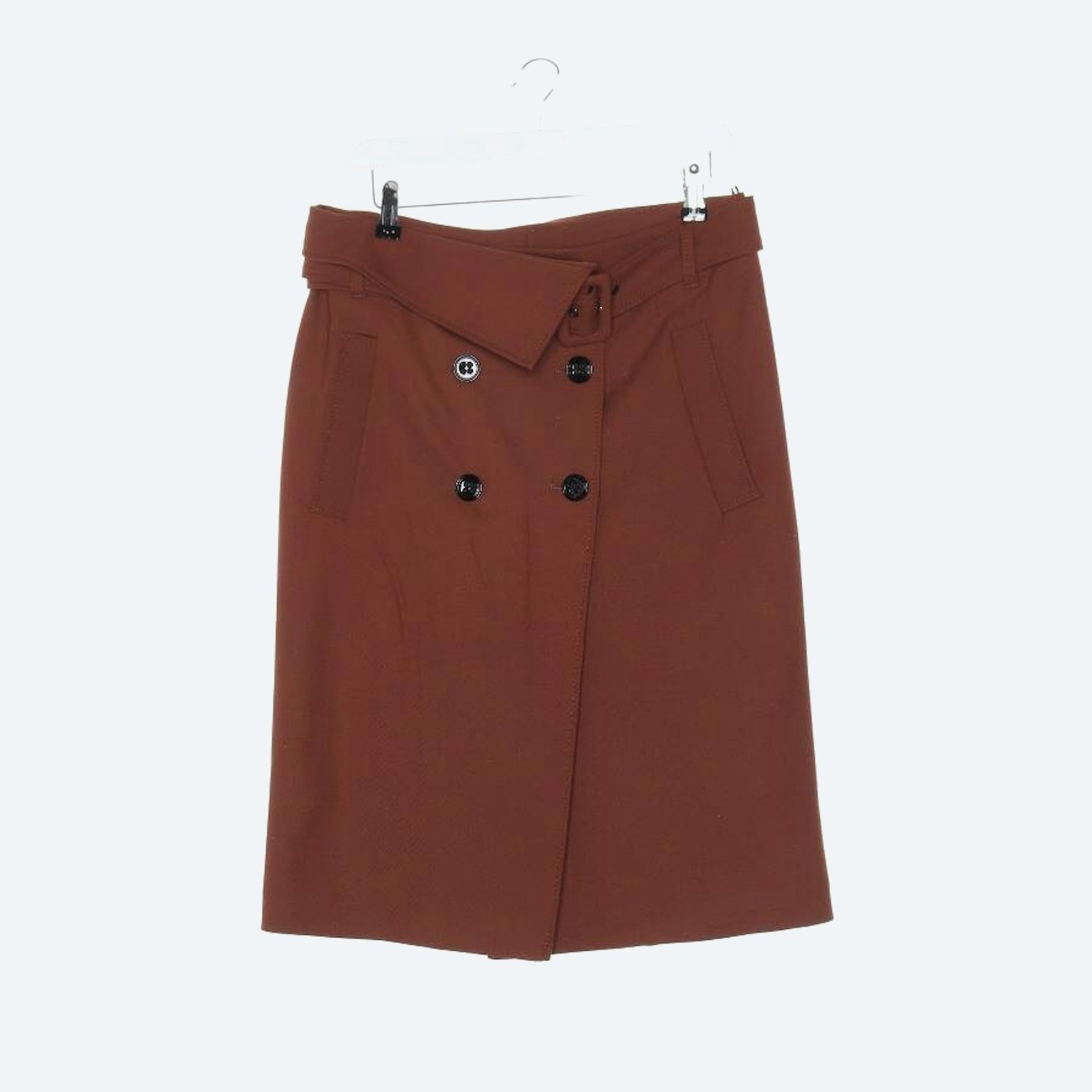 Image 1 of Skirt 40 Brown in color Brown | Vite EnVogue