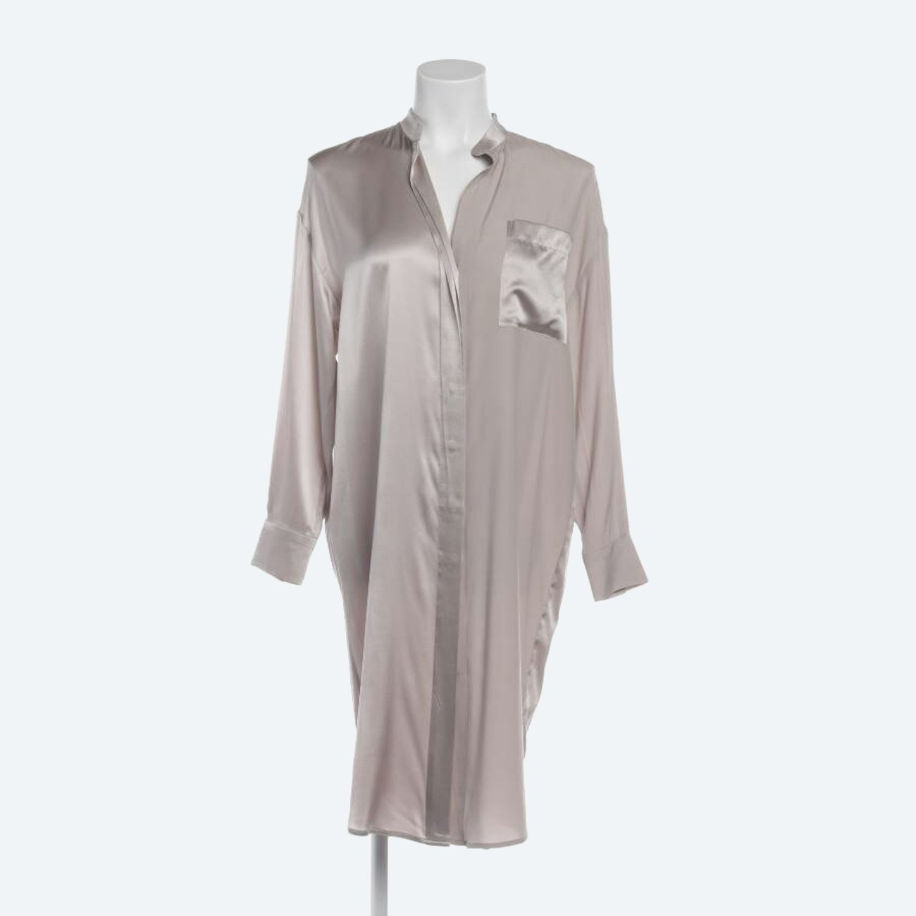 Image 1 of Shirt Dress S Light Gray in color Gray | Vite EnVogue