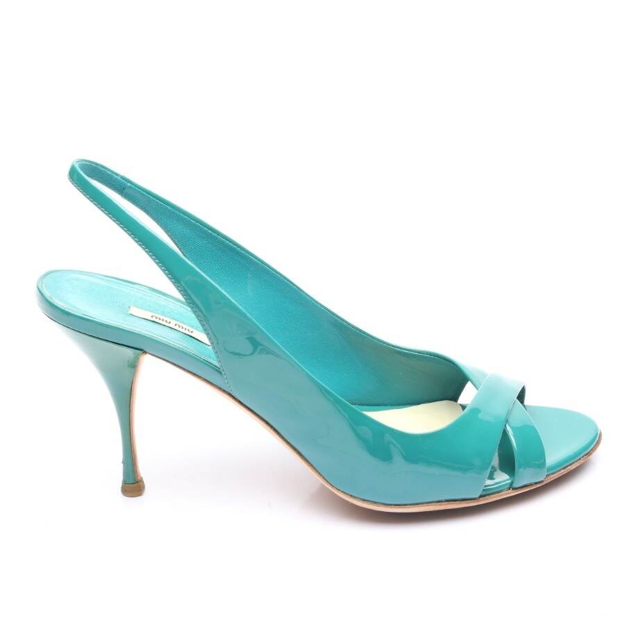Image 1 of Heeled Sandals EUR38 Turquoise in color Blue | Vite EnVogue