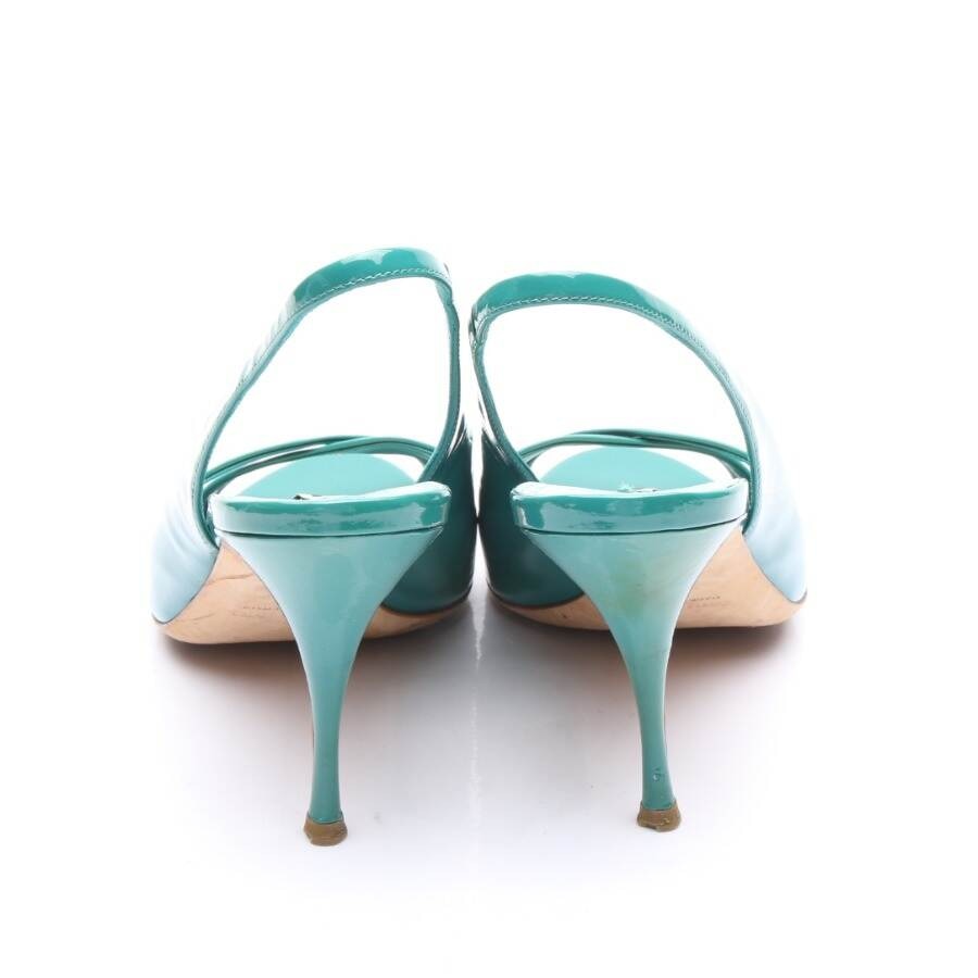 Image 3 of Heeled Sandals EUR38 Turquoise in color Blue | Vite EnVogue
