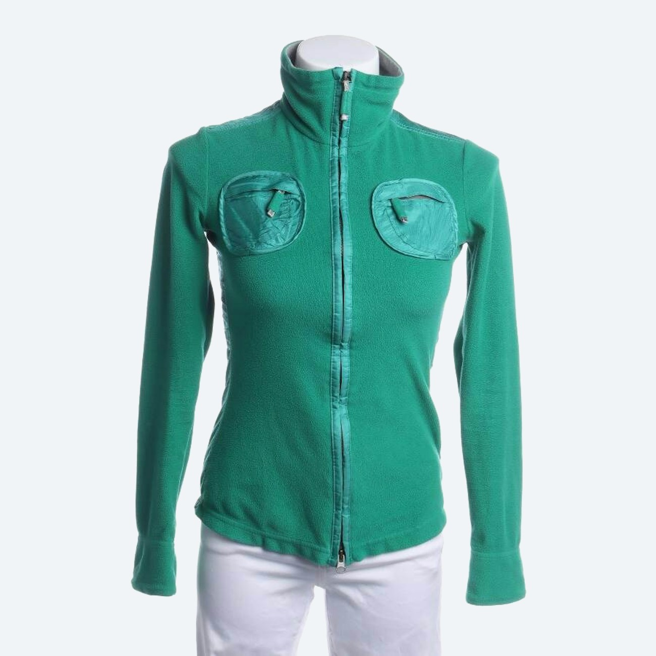 Image 1 of Fleece Shirt S Green in color Green | Vite EnVogue