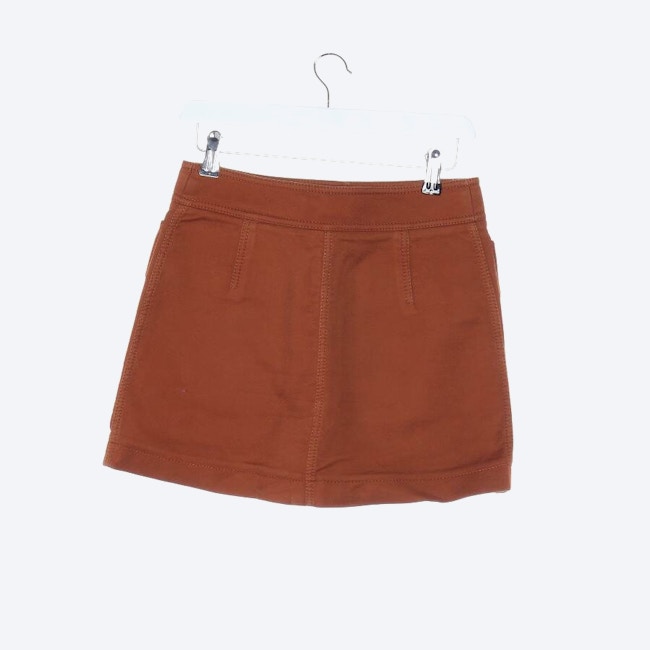 Image 2 of Mini Skirt 34 Brown in color Brown | Vite EnVogue