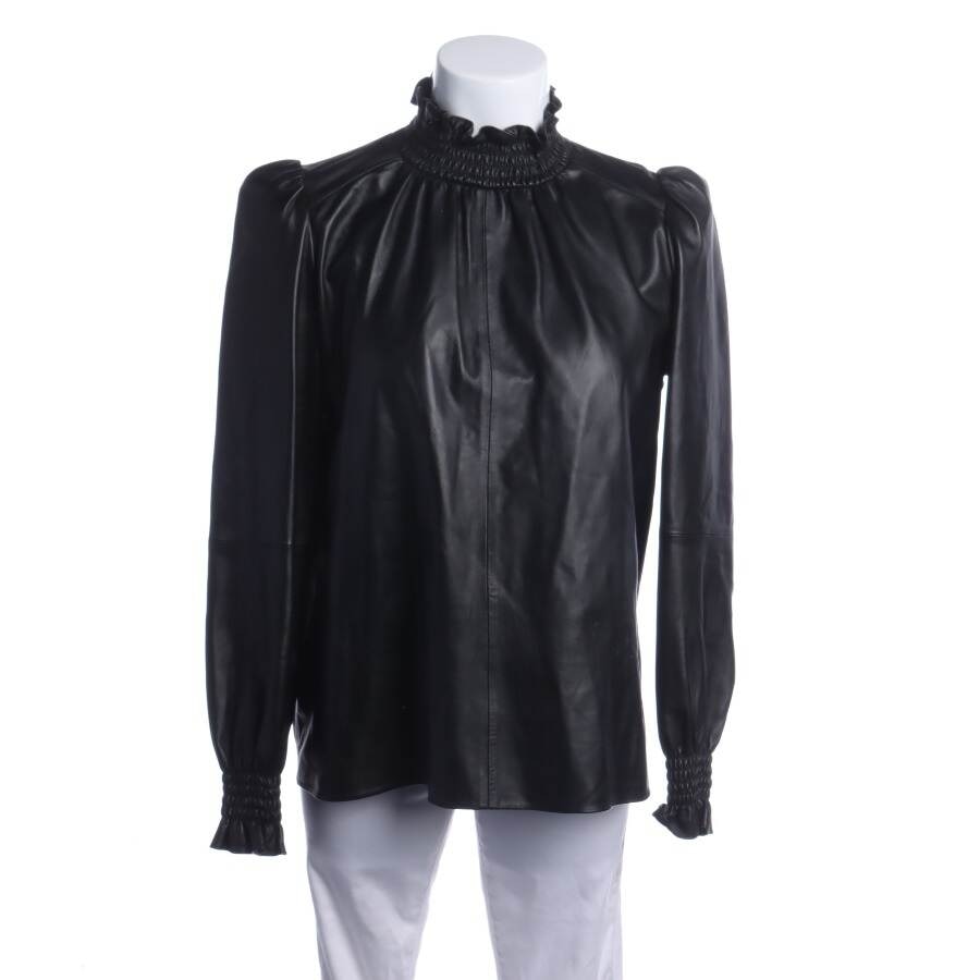 Image 1 of Leather Shirt 34 Black in color Black | Vite EnVogue