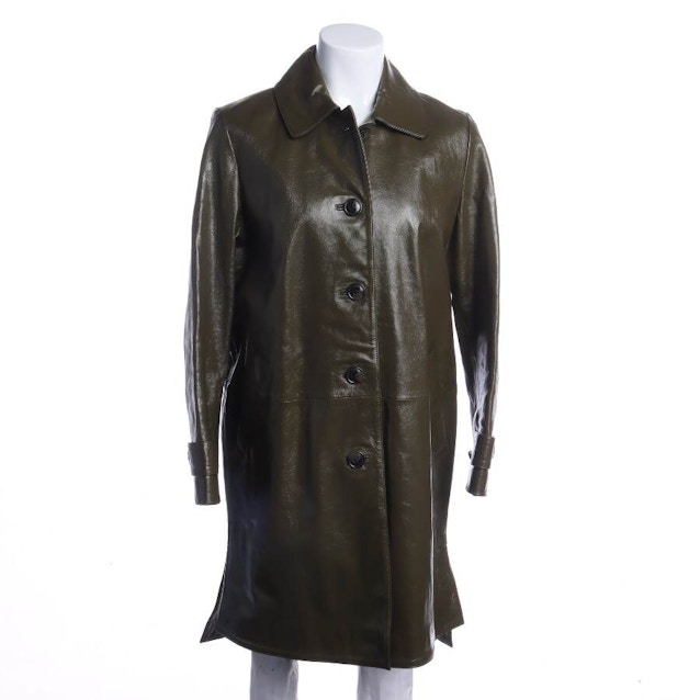 Image 1 of Leather Coat XS Dark Green | Vite EnVogue