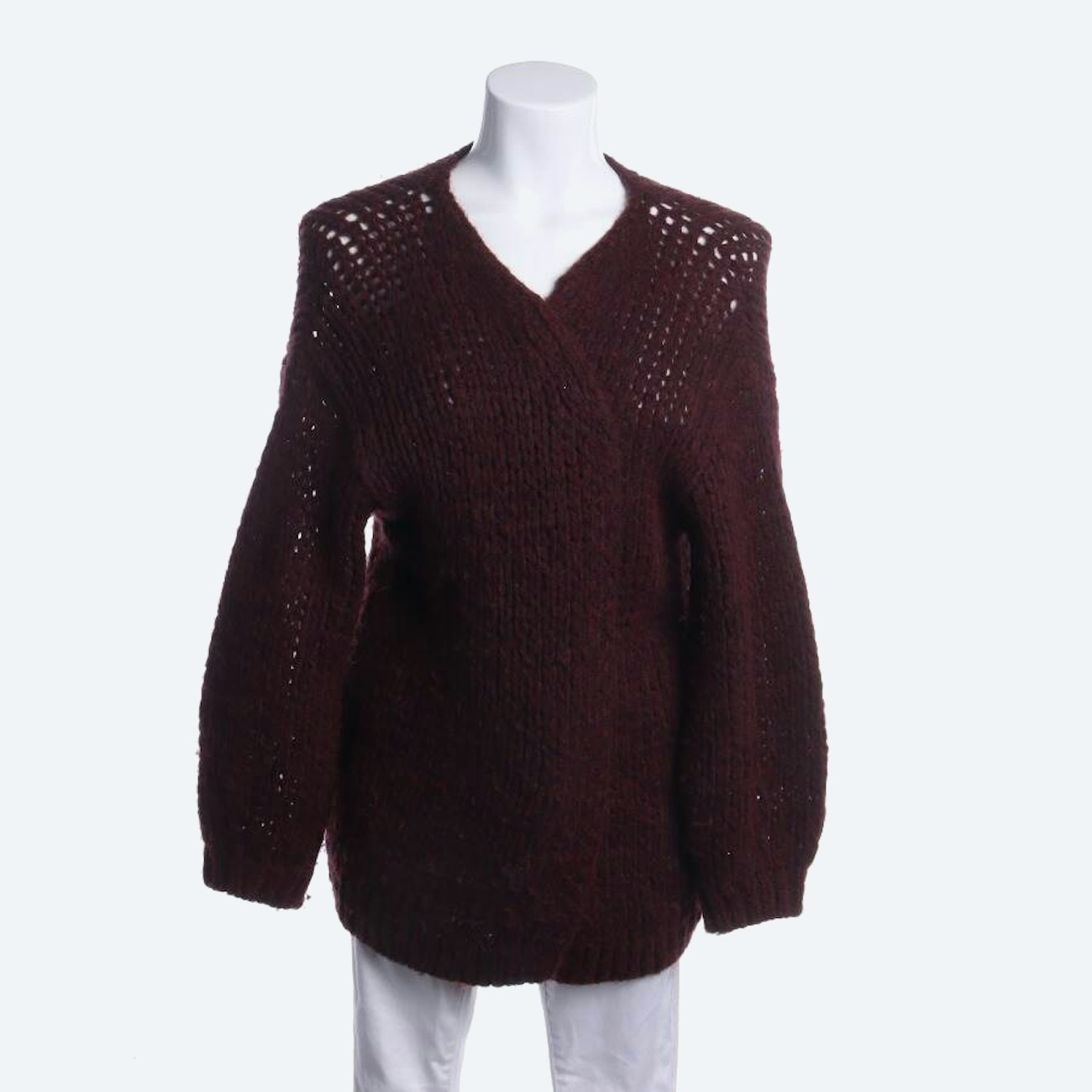 Image 1 of Cardigan 34 Bordeaux in color Red | Vite EnVogue