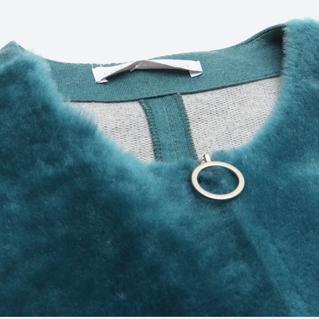 Image 3 of Fur Vest 38 Turquoise in color Blue | Vite EnVogue