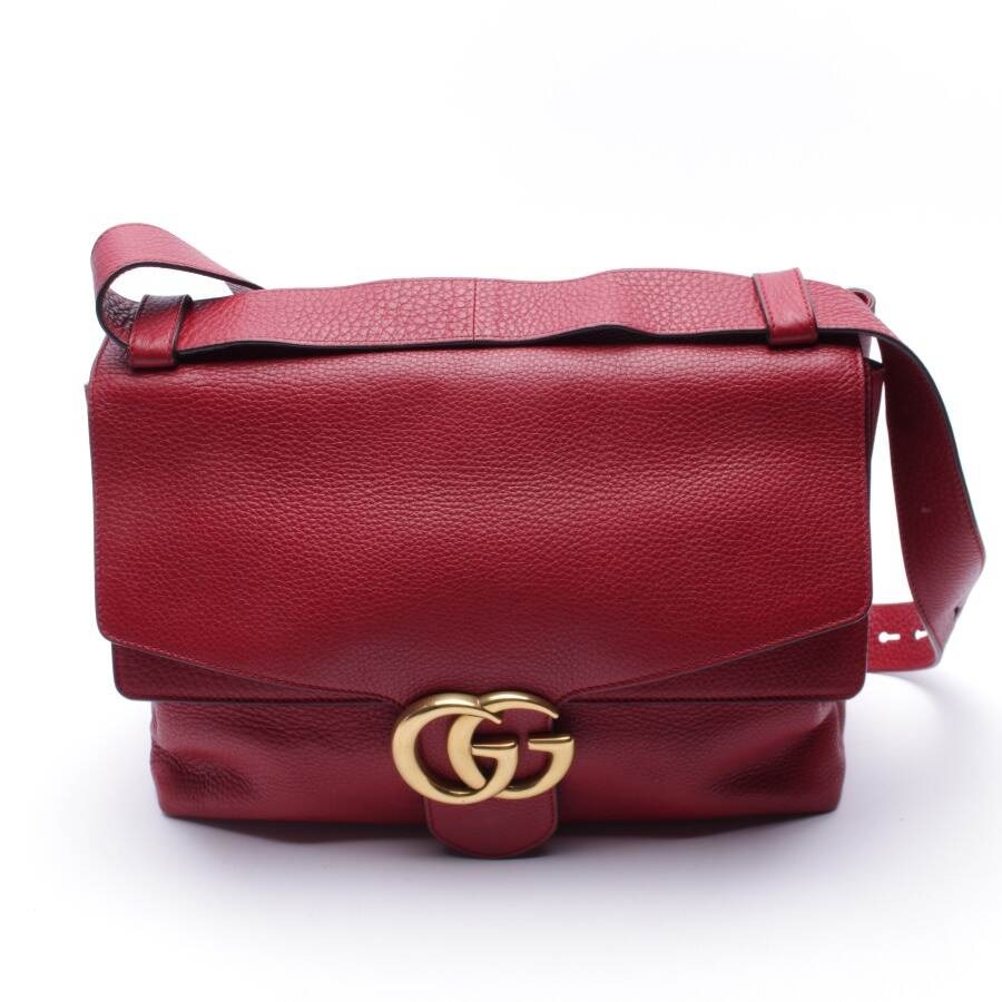 Image 1 of GG Marmont Shoulder Bag Red in color Red | Vite EnVogue