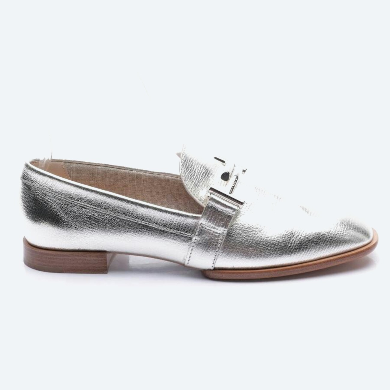 Image 1 of Loafers EUR 37 Silver in color Metallic | Vite EnVogue