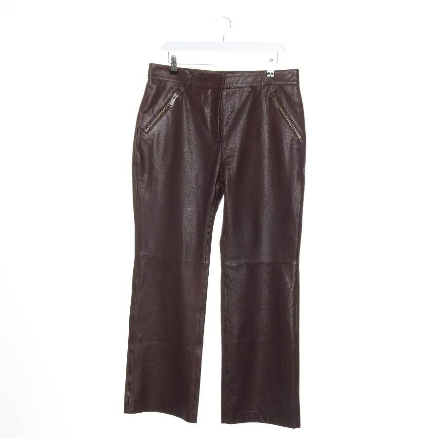 Image 1 of Leather Pants 40 Brown in color Brown | Vite EnVogue