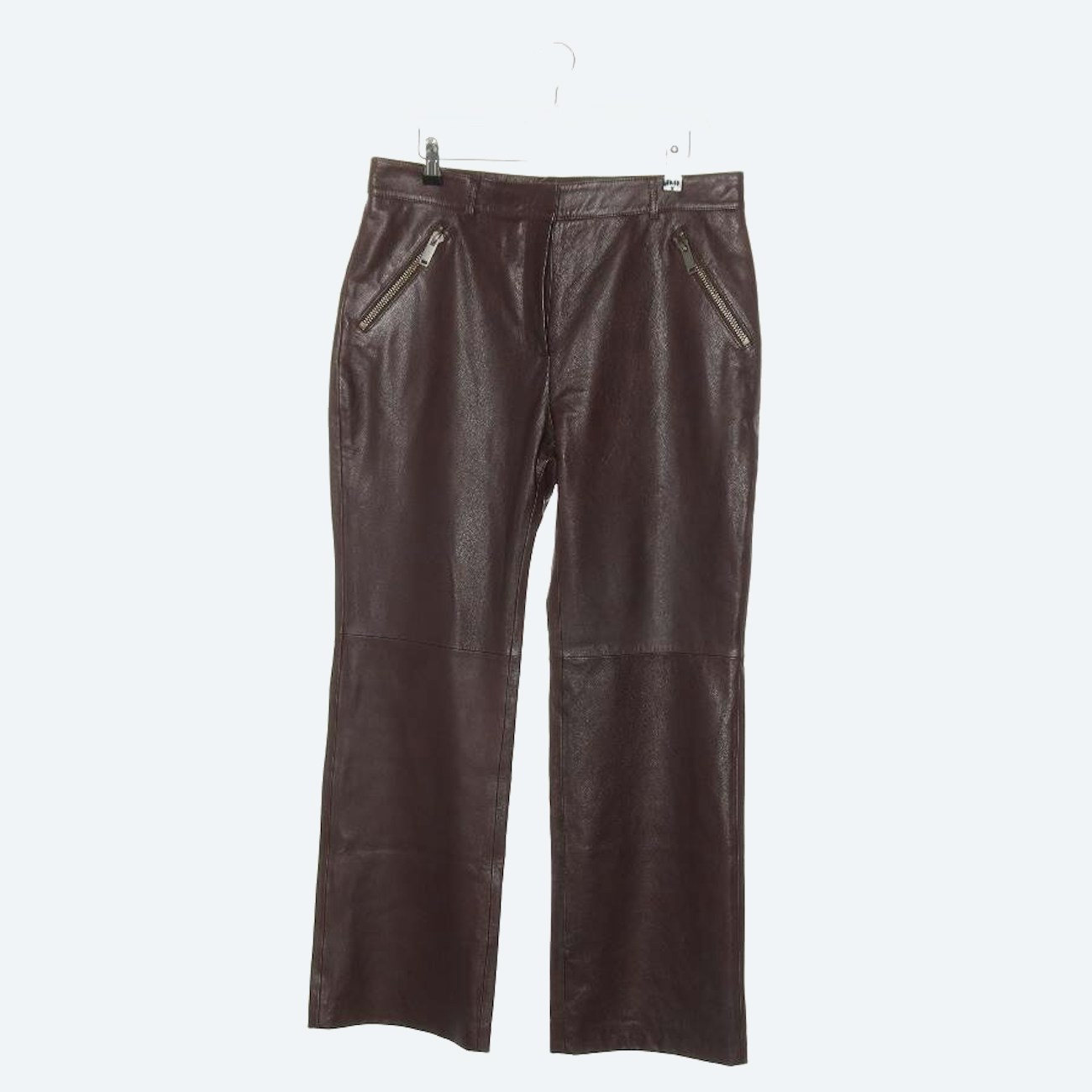 Image 1 of Leather Pants 40 Brown in color Brown | Vite EnVogue