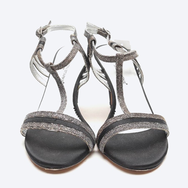 Image 2 of Heeled Sandals EUR 40 Silver in color Metallic | Vite EnVogue