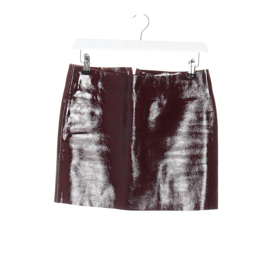 Image 1 of Leather Skirt S Bordeaux in color Red | Vite EnVogue