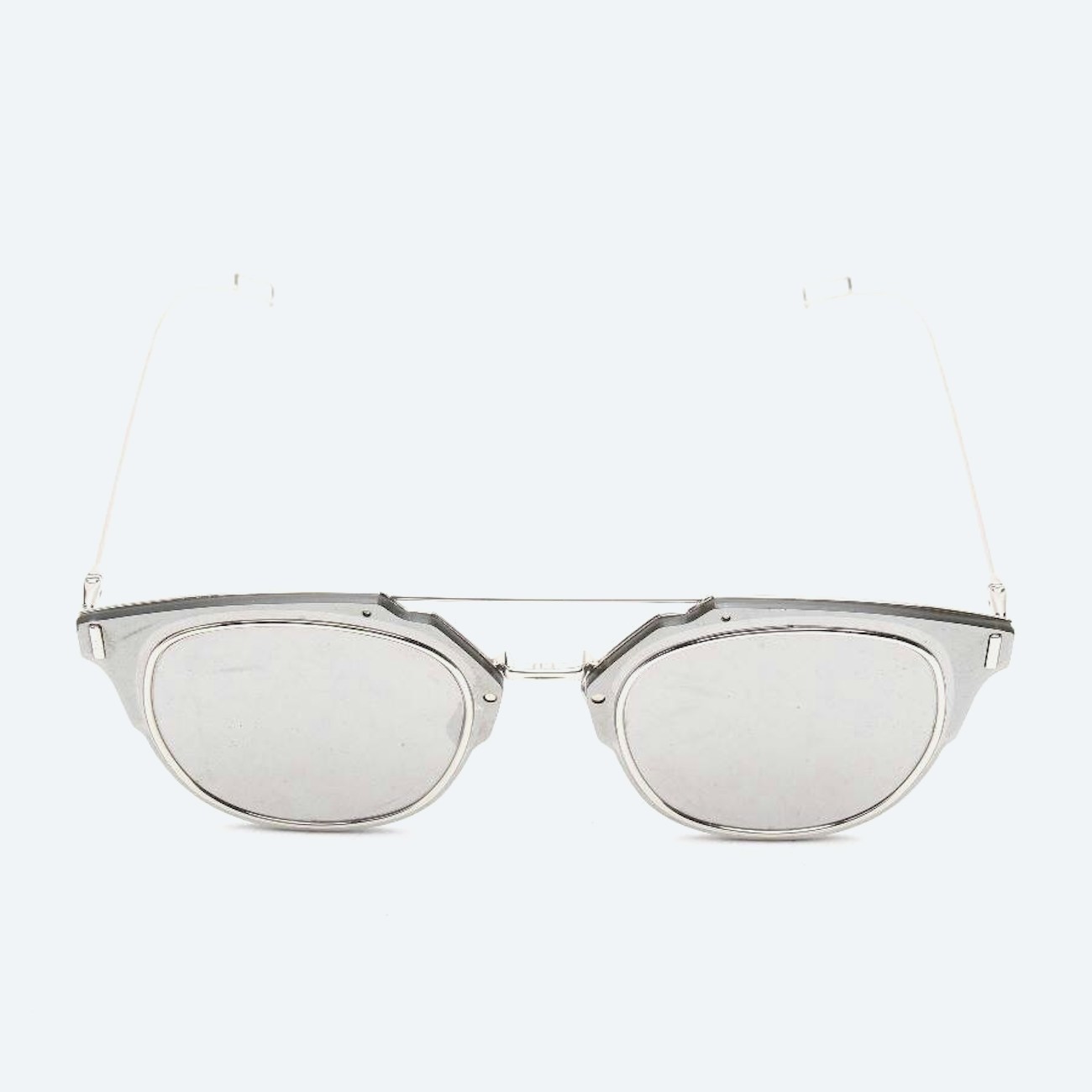 Image 1 of So Real Sunglasses Silver in color Metallic | Vite EnVogue