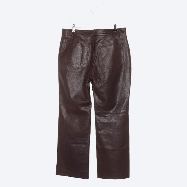 Image 2 of Leather Pants 44 Brown in color Brown | Vite EnVogue