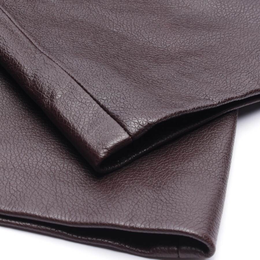 Image 3 of Leather Pants 44 Brown in color Brown | Vite EnVogue