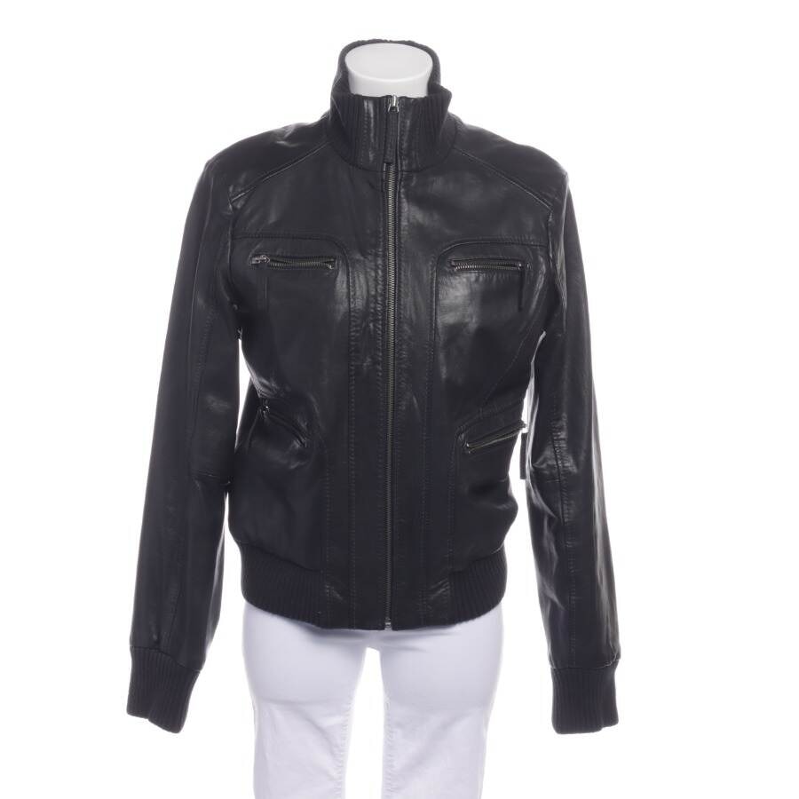 Image 1 of LeatherJacket 40 Black in color Black | Vite EnVogue