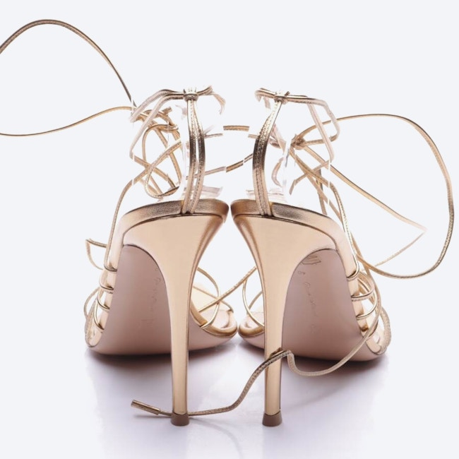 Image 3 of Heeled Sandals EUR 40 Gold in color Metallic | Vite EnVogue
