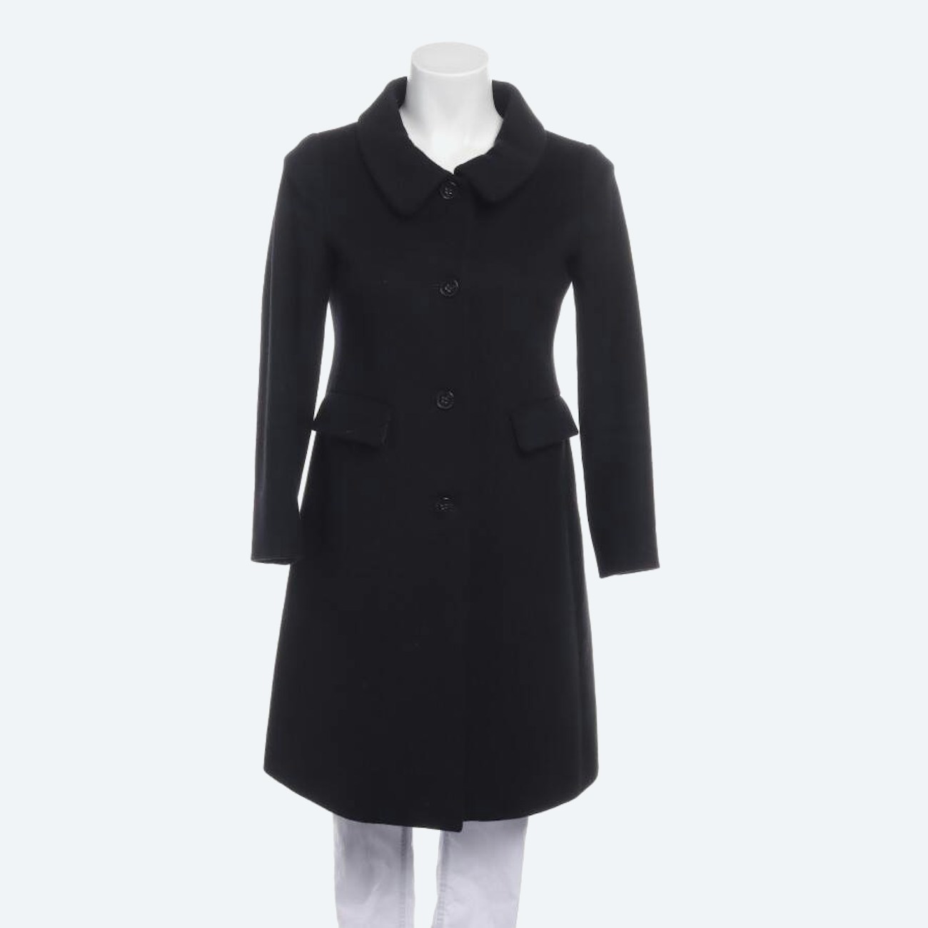 Image 1 of Wool Coat S Black in color Black | Vite EnVogue