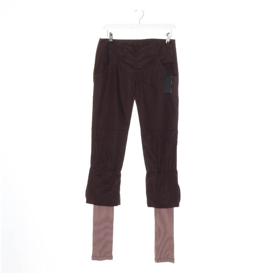 Image 1 of Trousers 34 Dark Brown in color Brown | Vite EnVogue