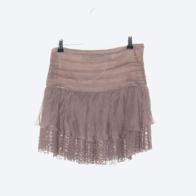 Image 2 of Silk Skirt 34 Dark Brown in color Brown | Vite EnVogue