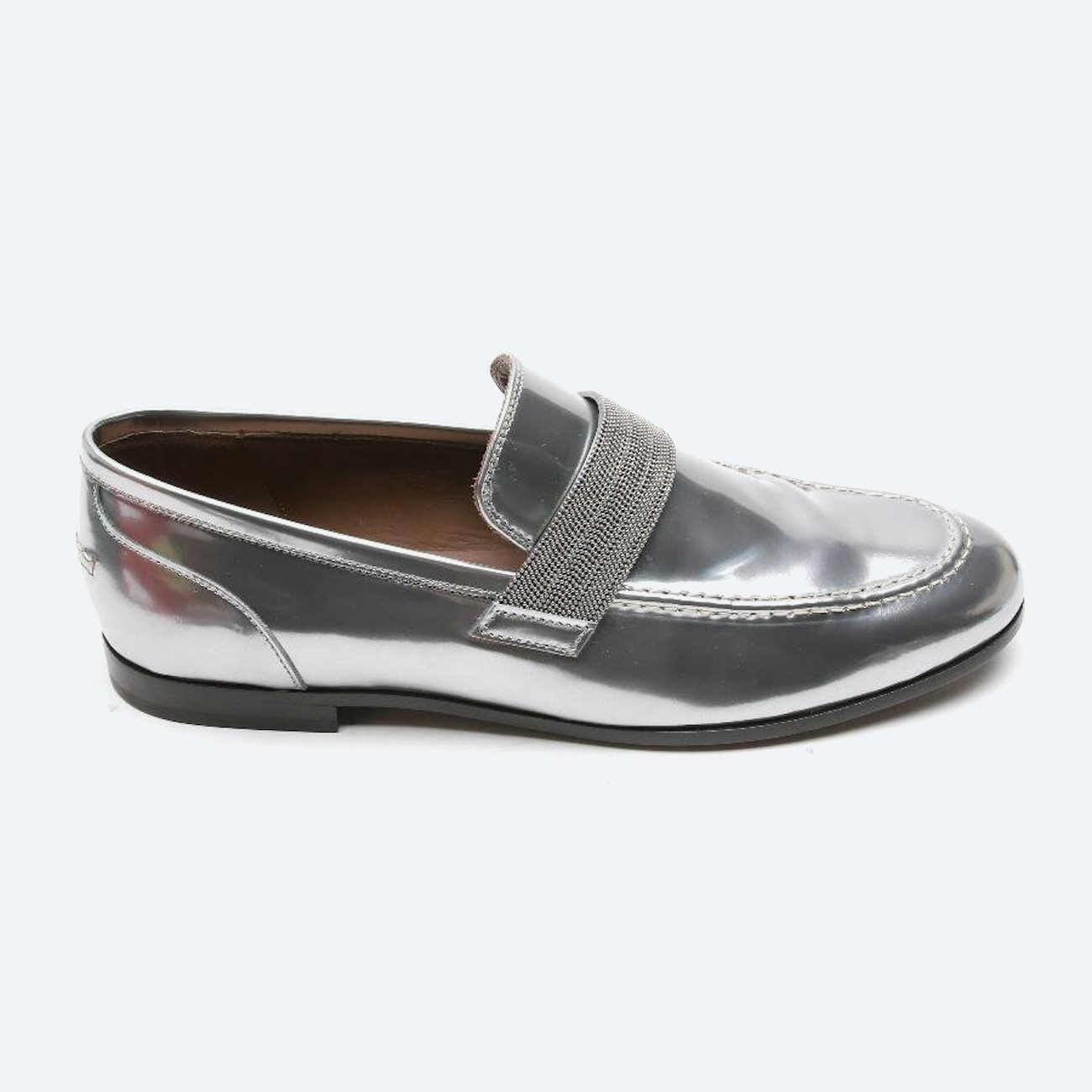 Image 1 of Loafers EUR 39 Silver in color Metallic | Vite EnVogue