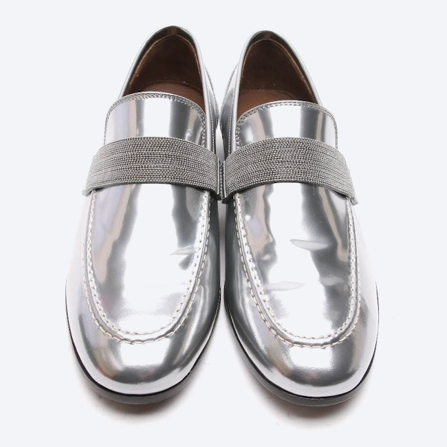 Image 2 of Loafers EUR 39 Silver in color Metallic | Vite EnVogue