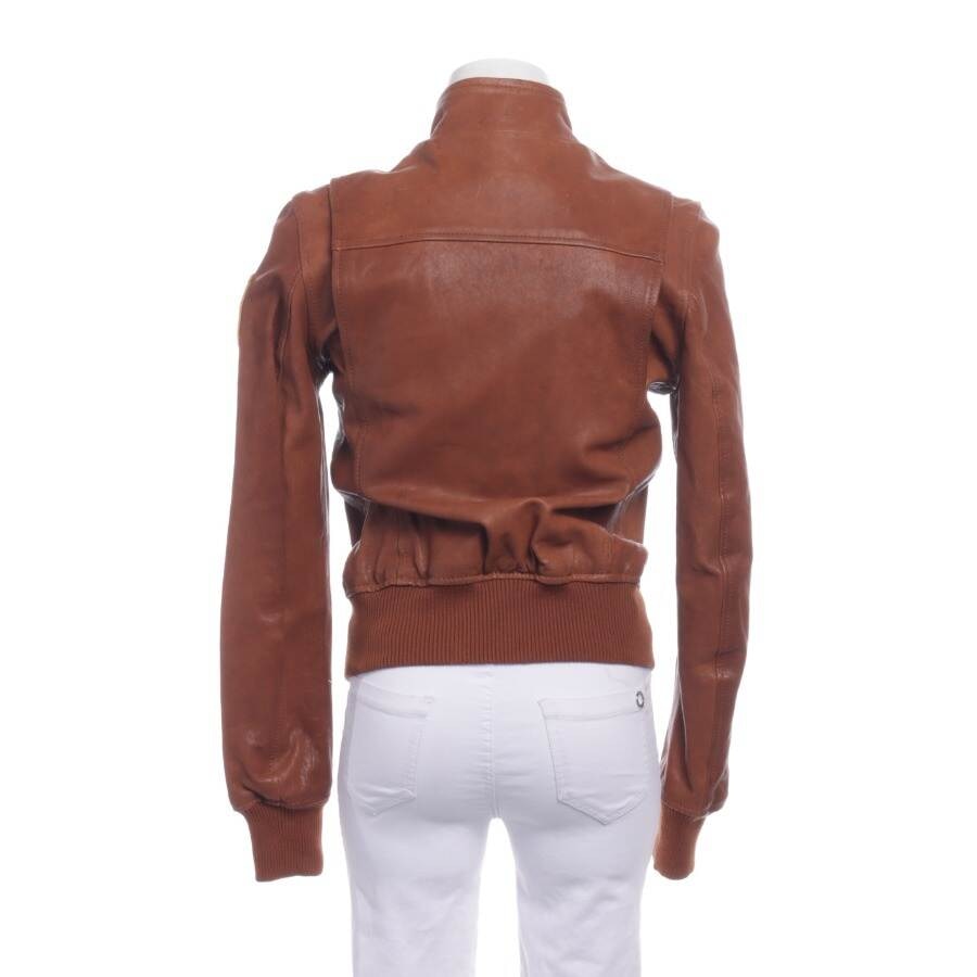 Image 2 of LeatherJacket M Light Brown in color Brown | Vite EnVogue