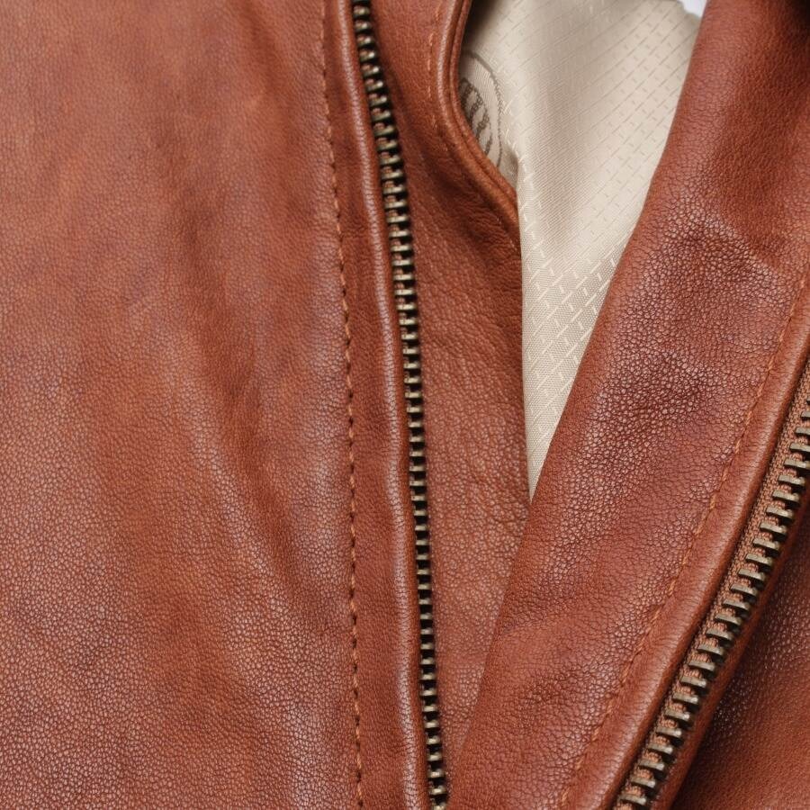 Image 3 of LeatherJacket M Light Brown in color Brown | Vite EnVogue