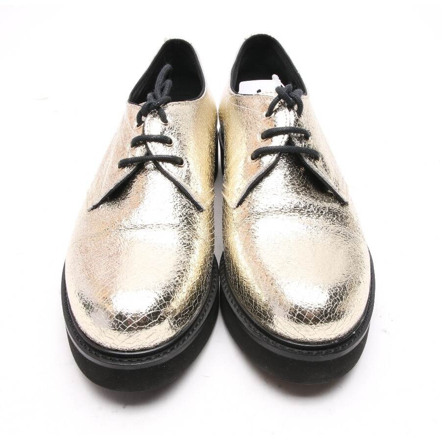 Image 2 of Loafers EUR38 Gold in color Metallic | Vite EnVogue