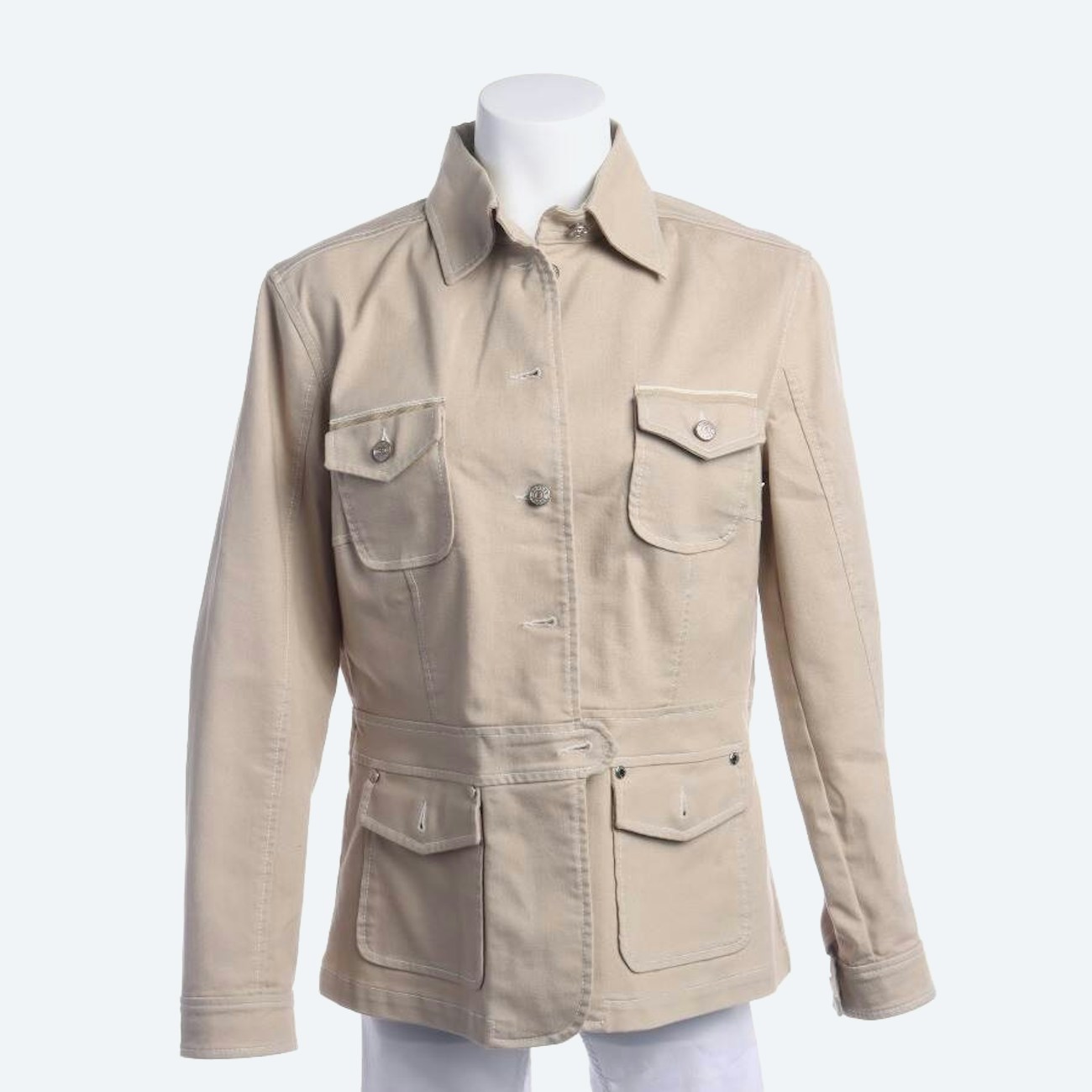 Image 1 of Jeans Jacket 42 Cream in color White | Vite EnVogue