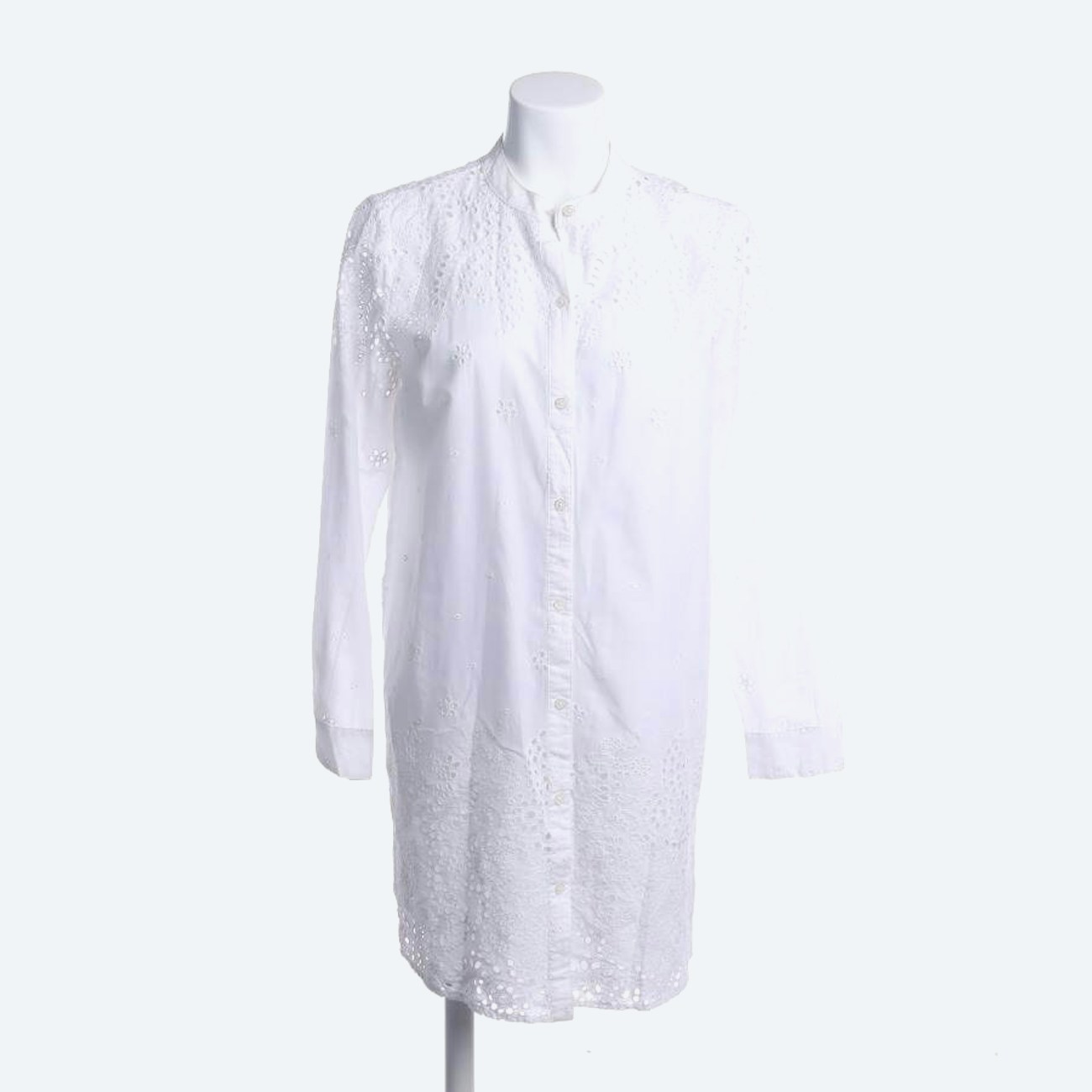 Image 1 of Shirt Dress L White in color White | Vite EnVogue