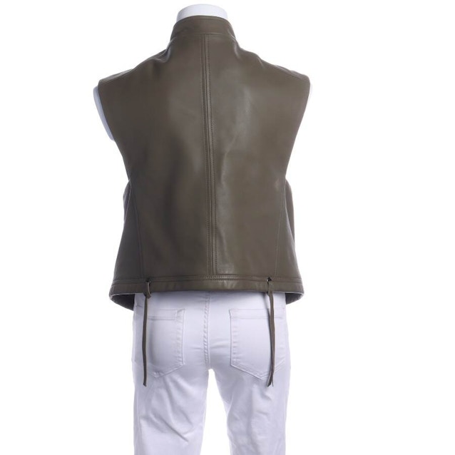 Leather Vest 40 Green | Vite EnVogue