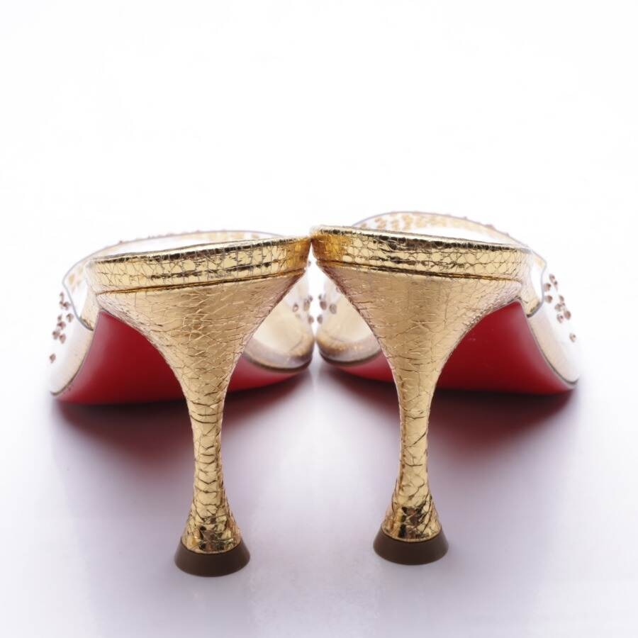Image 3 of Heeled Sandals EUR 39.5 Gold in color Metallic | Vite EnVogue